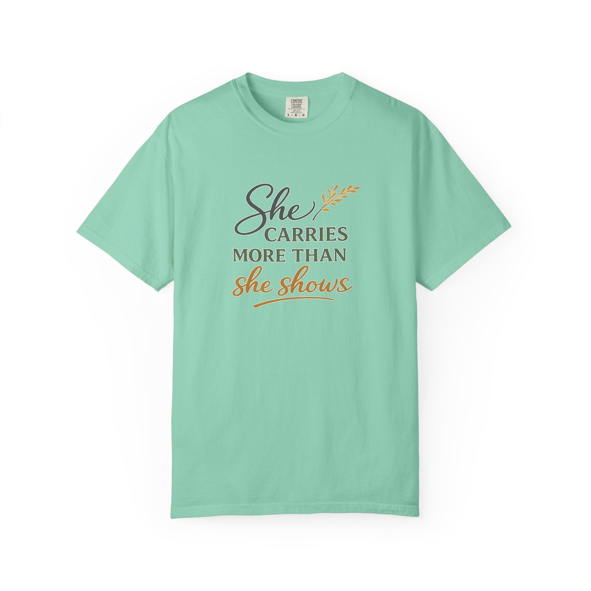 She Carries More Than She Shows — Quiet Strength Shirt for Women | Christian Faith Tee