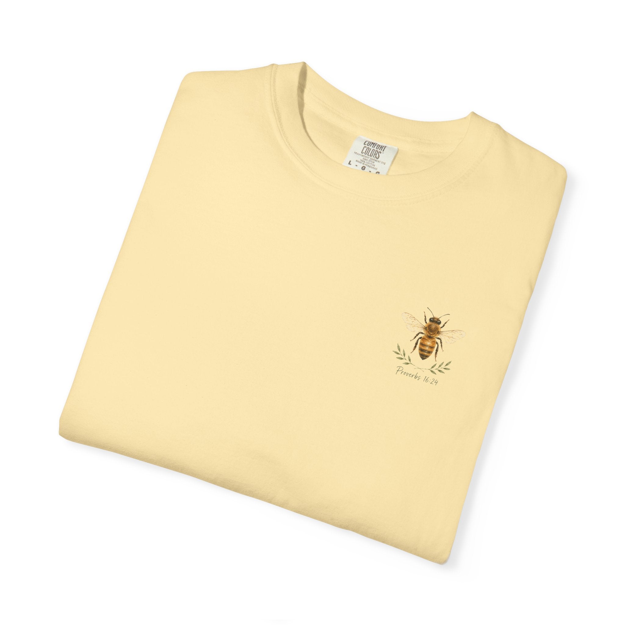 Gracious Words Are Like a Honeycomb — Proverbs 16:24 Christian Shirt for Women | Bee Scripture Tee, Faith Gift