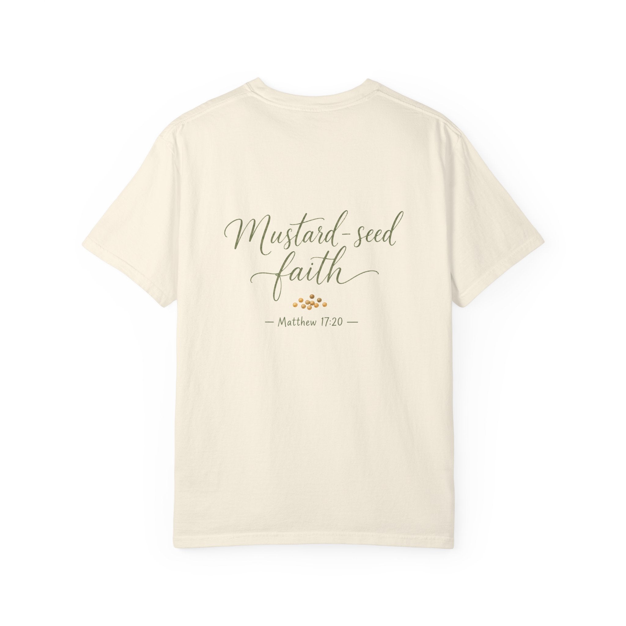 Mustard-Seed Faith — Matthew 17:20 Christian Shirt for Women | Faith Scripture Tee, Quiet Strength, Gift for Her