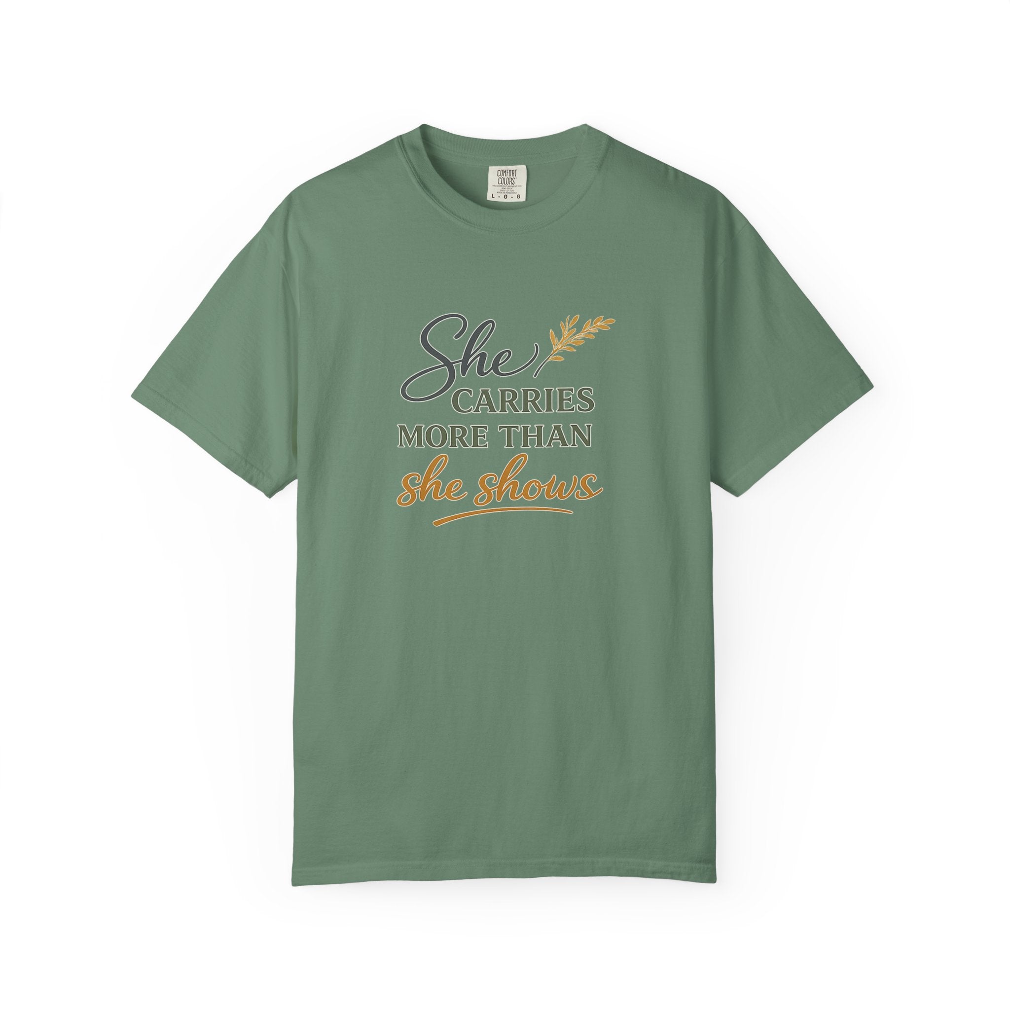 She Carries More Than She Shows — Quiet Strength Shirt for Women | Christian Faith Tee