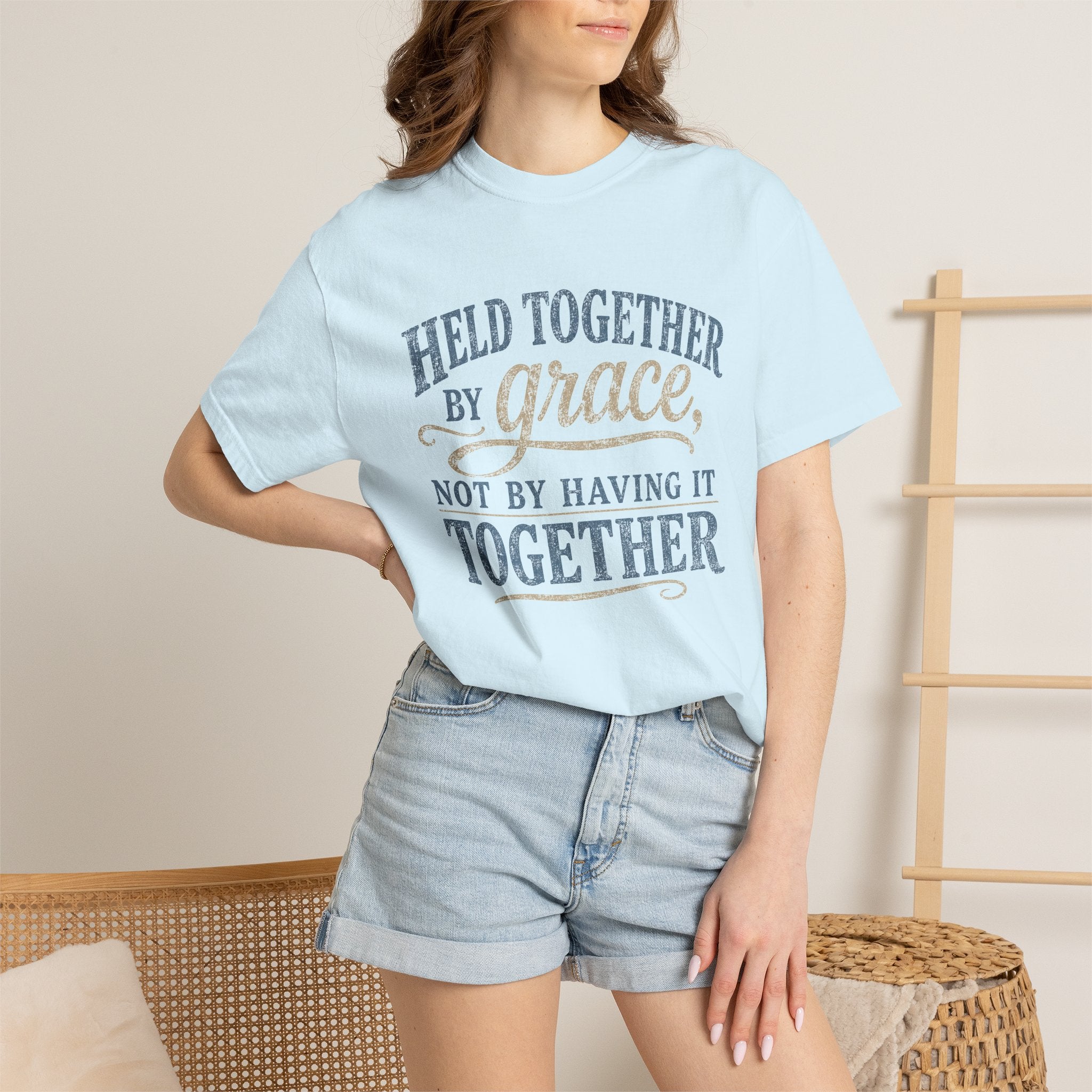 Held Together by Grace, Not by Having It Together — Christian Shirt for Women | Faith Tee, Gift for Her