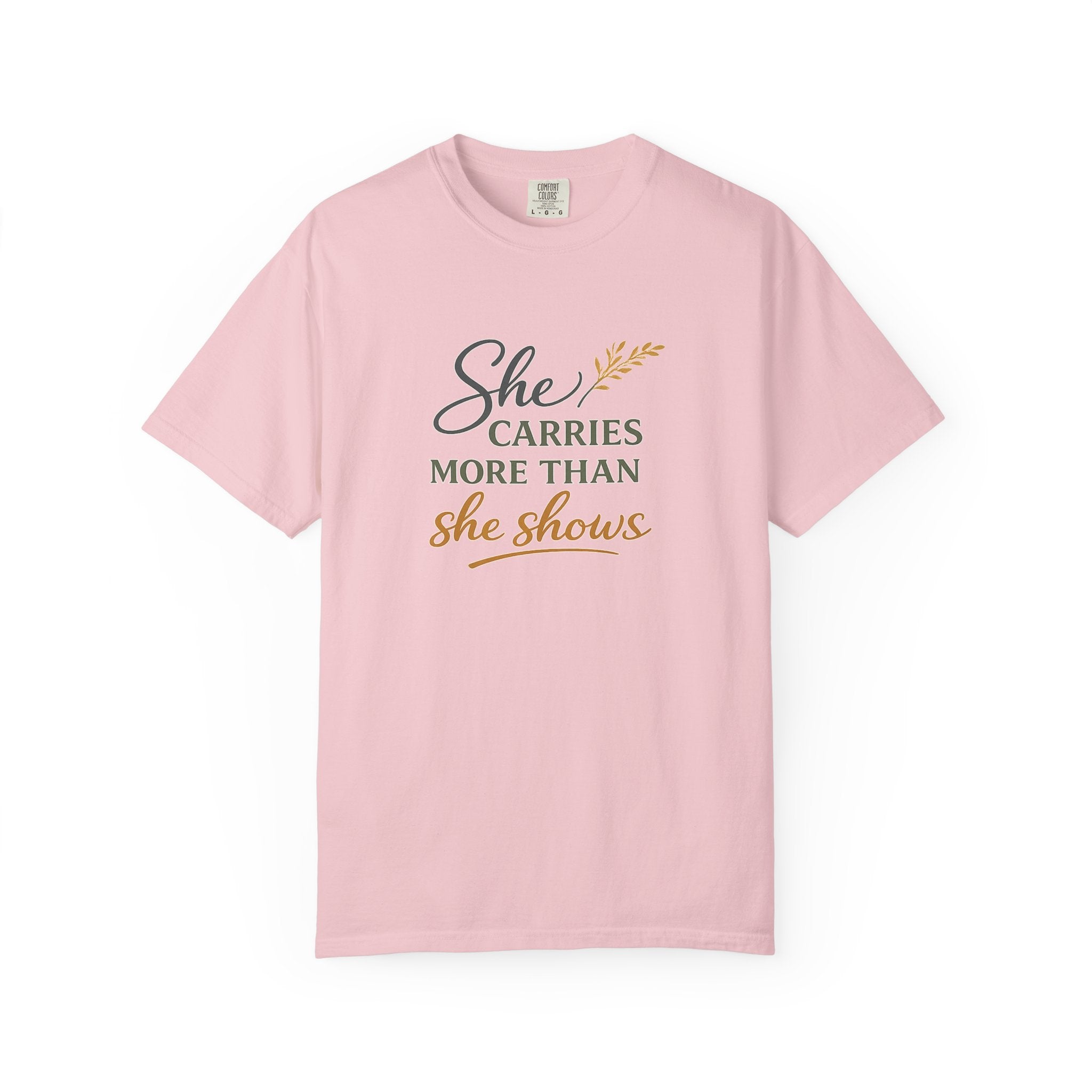 She Carries More Than She Shows — Quiet Strength Shirt for Women | Christian Faith Tee