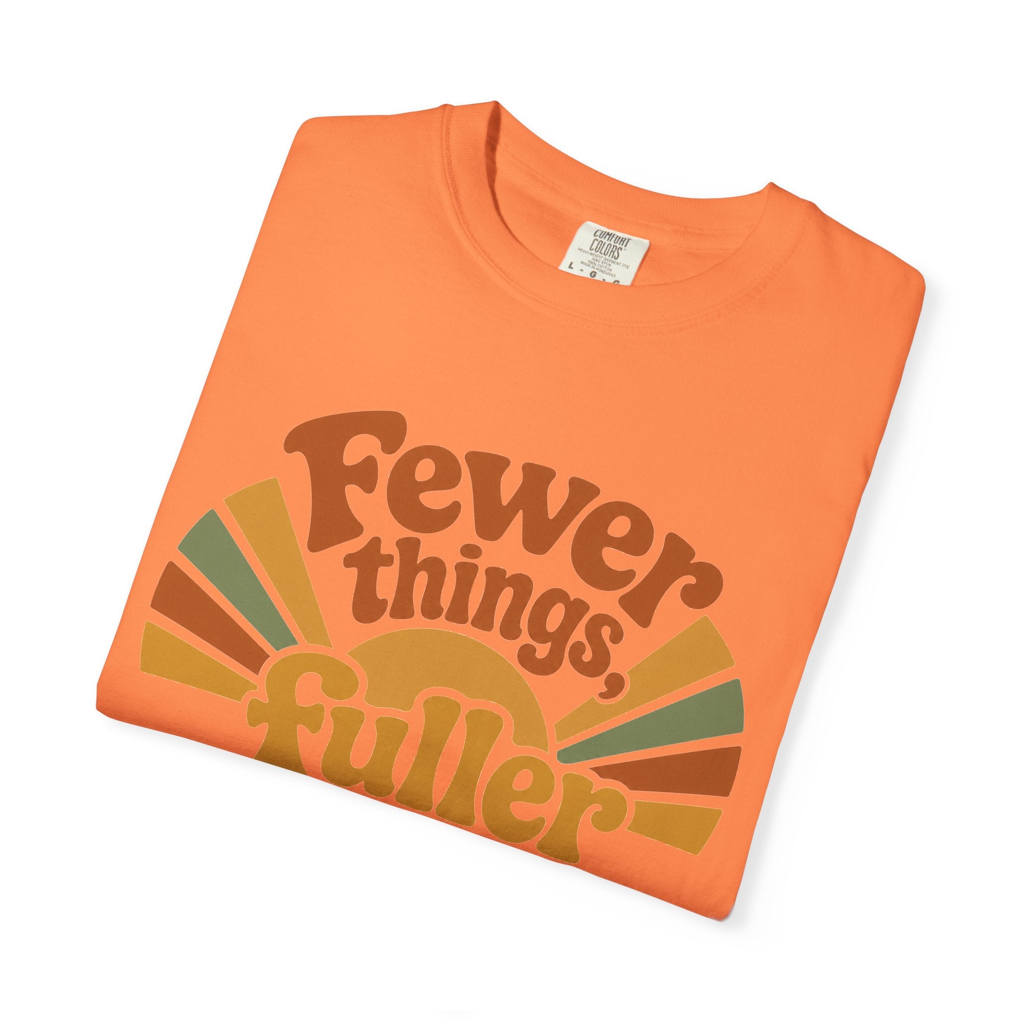 Fewer Things, Fuller Days — Christian Shirt for Women | Slow Living Tee, Faith Over Hustle, Gift for Her