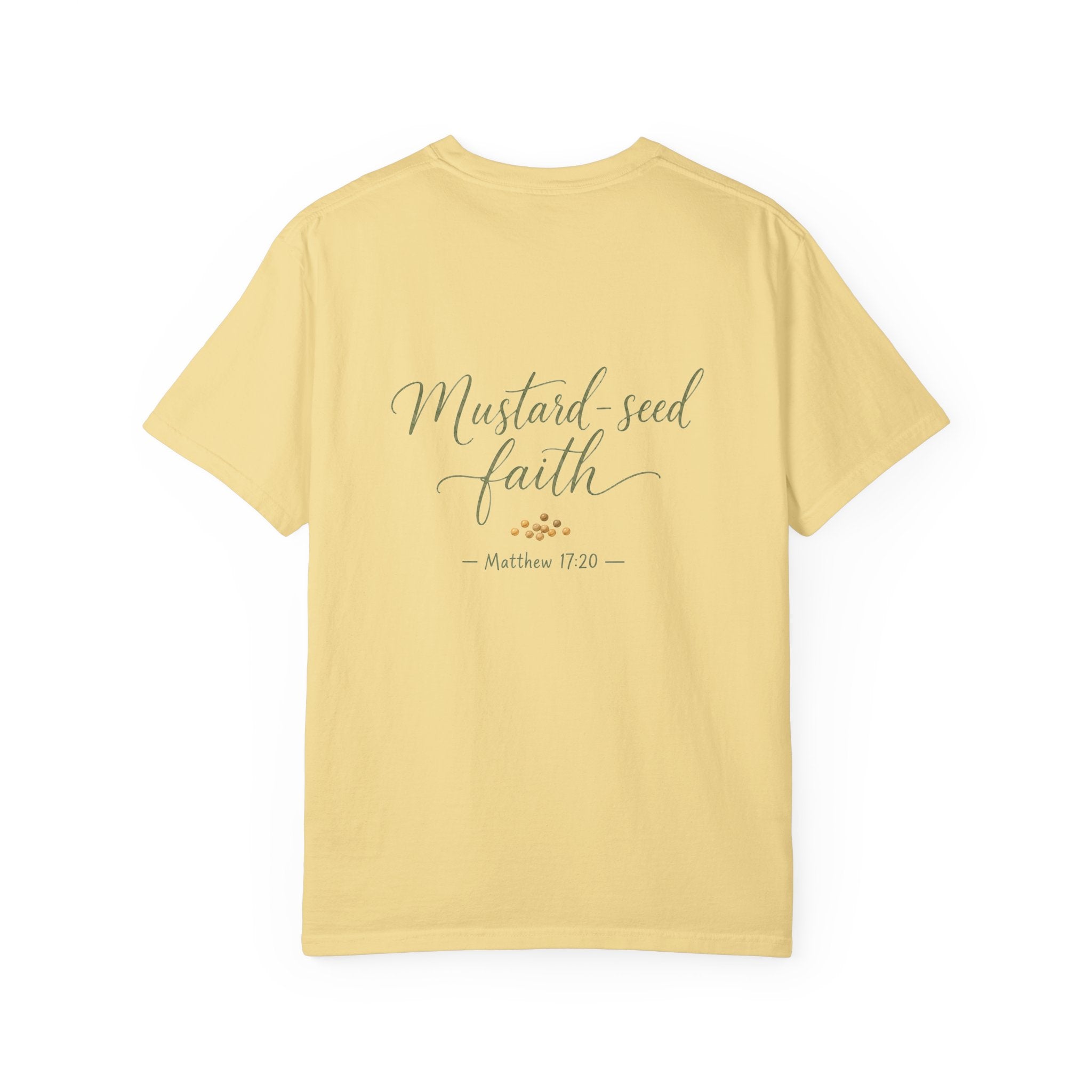 Mustard-Seed Faith — Matthew 17:20 Christian Shirt for Women | Faith Scripture Tee, Quiet Strength, Gift for Her