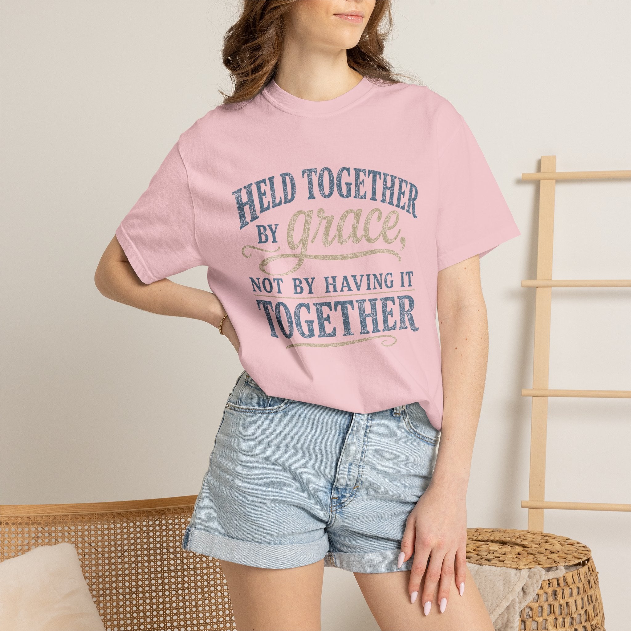 Held Together by Grace, Not by Having It Together — Christian Shirt for Women | Faith Tee, Gift for Her
