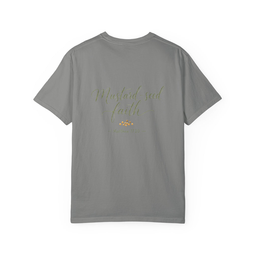 Mustard-Seed Faith — Matthew 17:20 Christian Shirt for Women | Faith Scripture Tee, Quiet Strength, Gift for Her