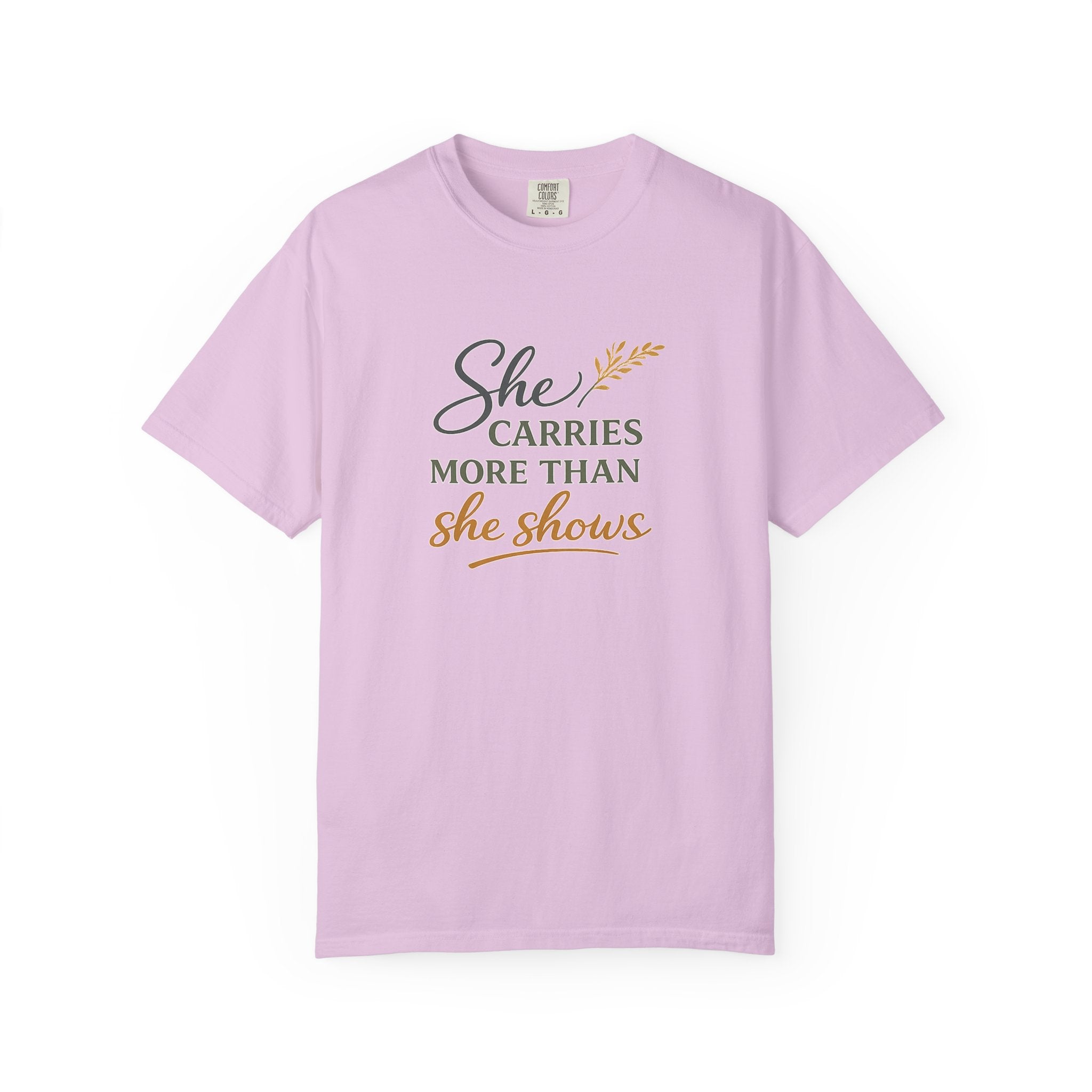 She Carries More Than She Shows — Quiet Strength Shirt for Women | Christian Faith Tee