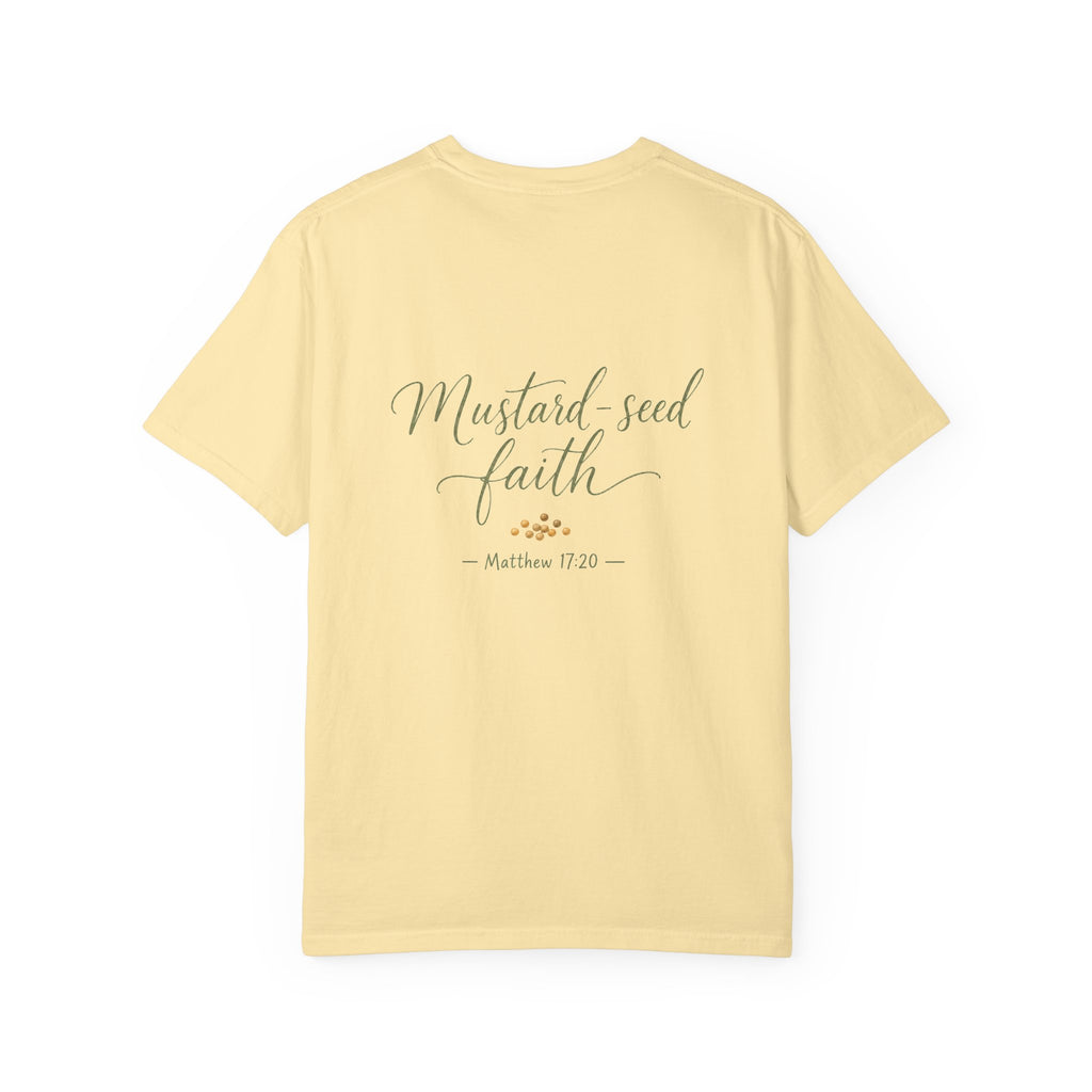 Mustard-Seed Faith — Matthew 17:20 Christian Shirt for Women | Faith Scripture Tee, Quiet Strength, Gift for Her