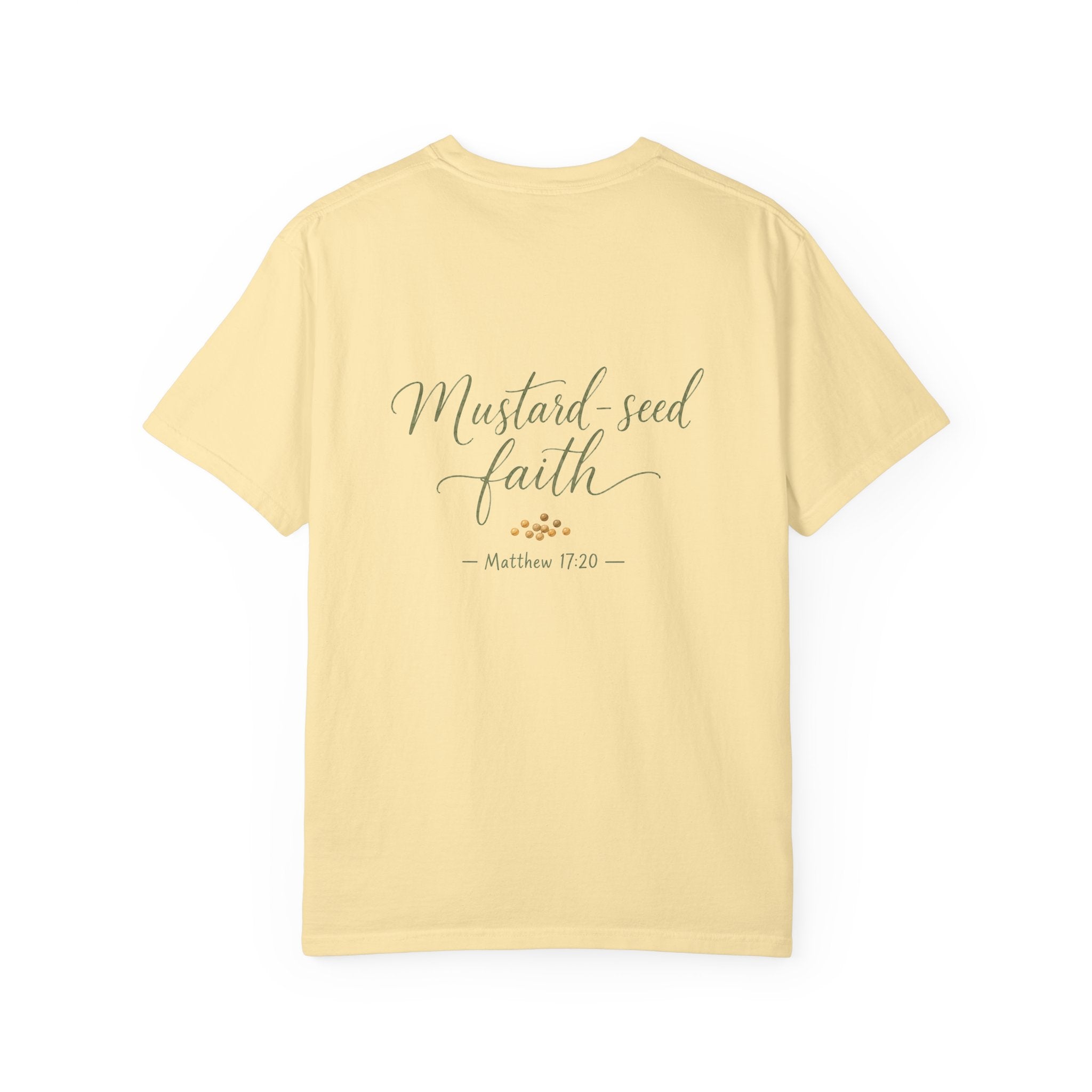 Mustard-Seed Faith — Matthew 17:20 Christian Shirt for Women | Faith Scripture Tee, Quiet Strength, Gift for Her
