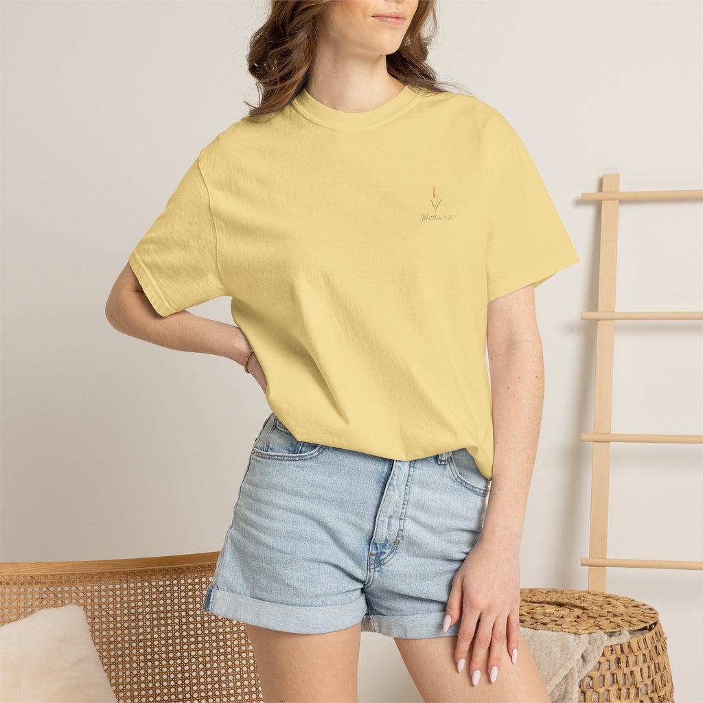 Come and Be Unburdened — Matthew 11:28 Christian Shirt for Women | Scripture Tee, Faith Gift for Her
