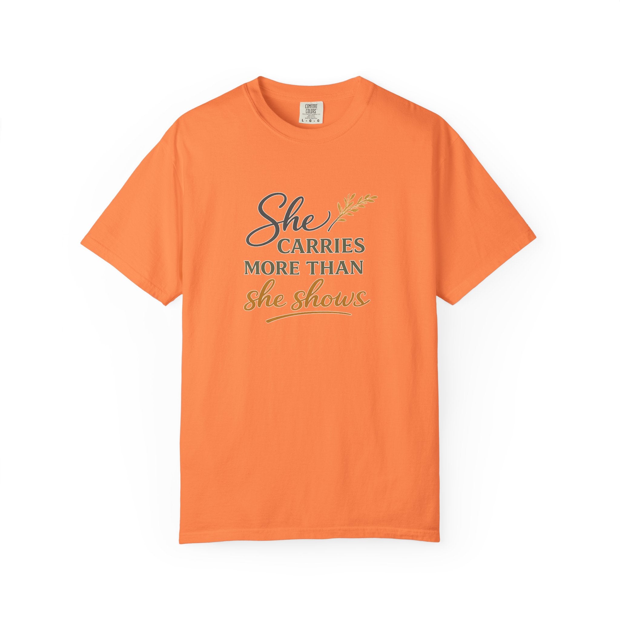 She Carries More Than She Shows — Quiet Strength Shirt for Women | Christian Faith Tee