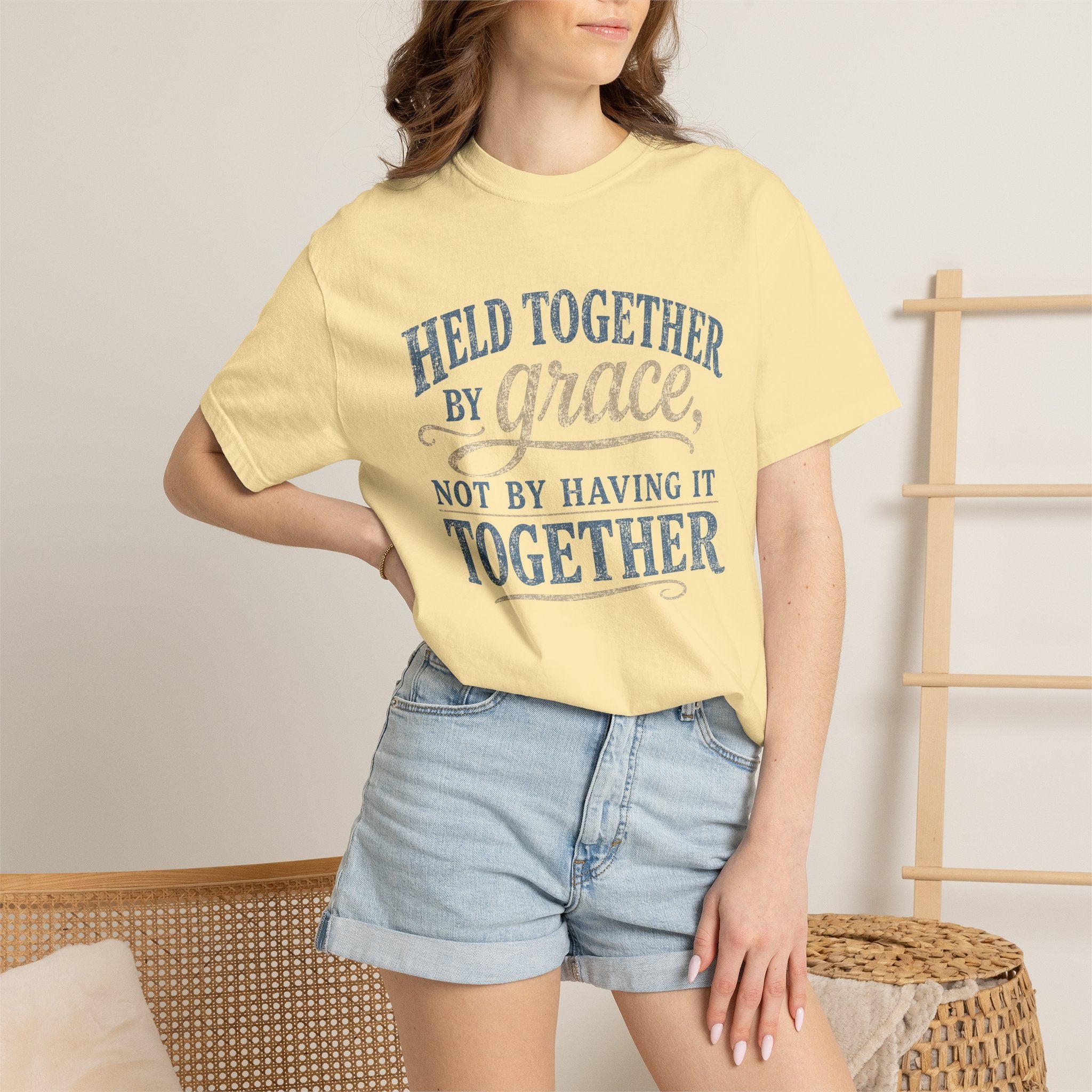 Held Together by Grace, Not by Having It Together — Christian Shirt for Women | Faith Tee, Gift for Her