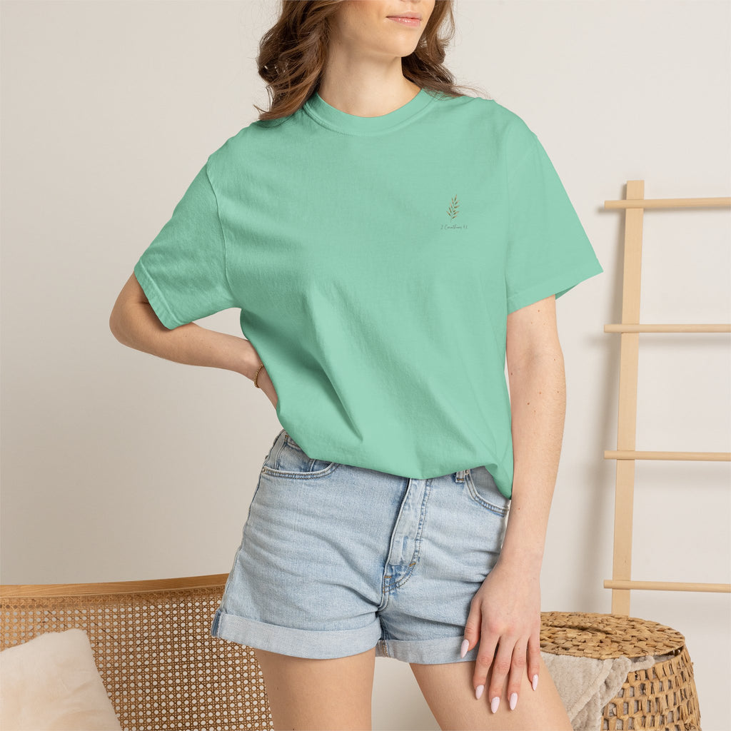 Pressed, Not Crushed — 2 Corinthians 4:8 Christian Shirt for Women | Scripture Tee, Quiet Strength Gift
