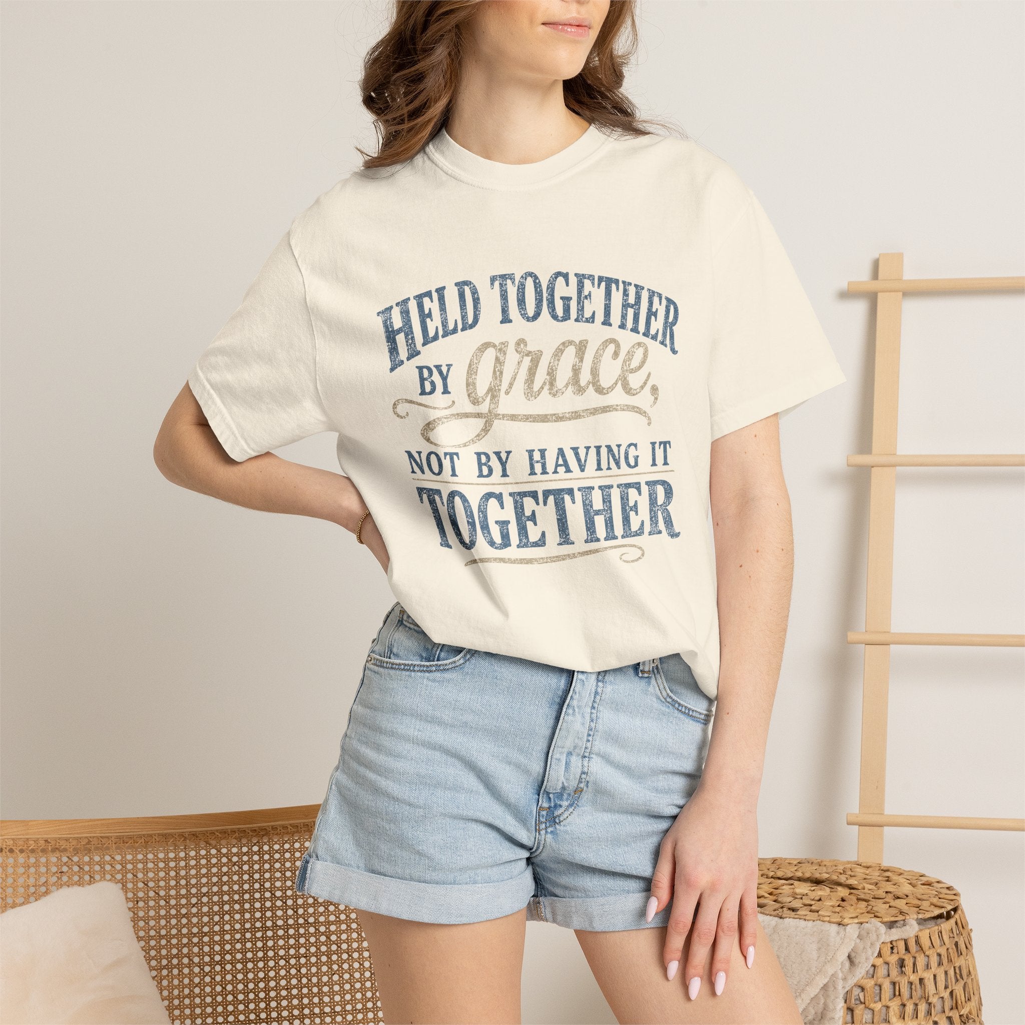 Held Together by Grace, Not by Having It Together — Christian Shirt for Women | Faith Tee, Gift for Her