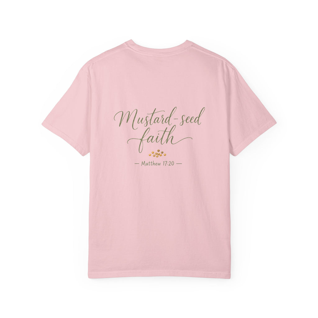 Mustard-Seed Faith — Matthew 17:20 Christian Shirt for Women | Faith Scripture Tee, Quiet Strength, Gift for Her