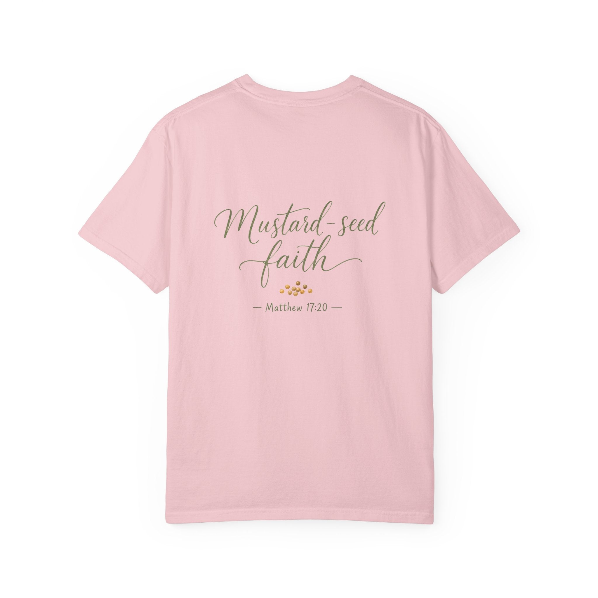 Mustard-Seed Faith — Matthew 17:20 Christian Shirt for Women | Faith Scripture Tee, Quiet Strength, Gift for Her