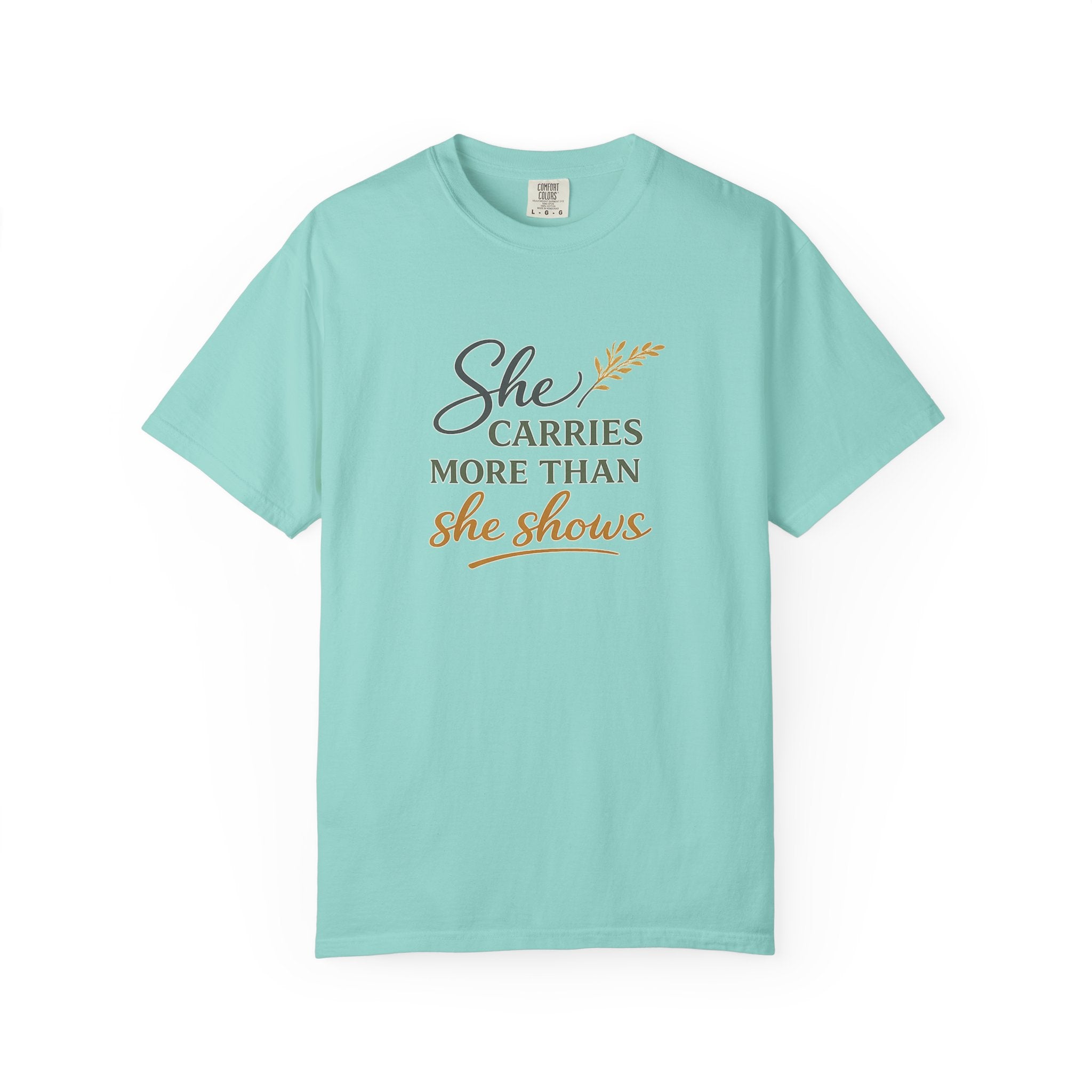 She Carries More Than She Shows — Quiet Strength Shirt for Women | Christian Faith Tee