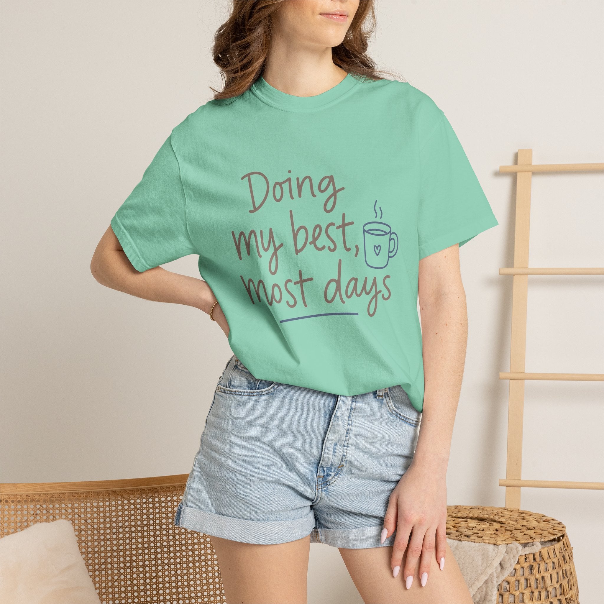 Doing My Best, Most Days — Christian Shirt for Women | Honest Faith Tee, Mom Gift, Quiet Strength