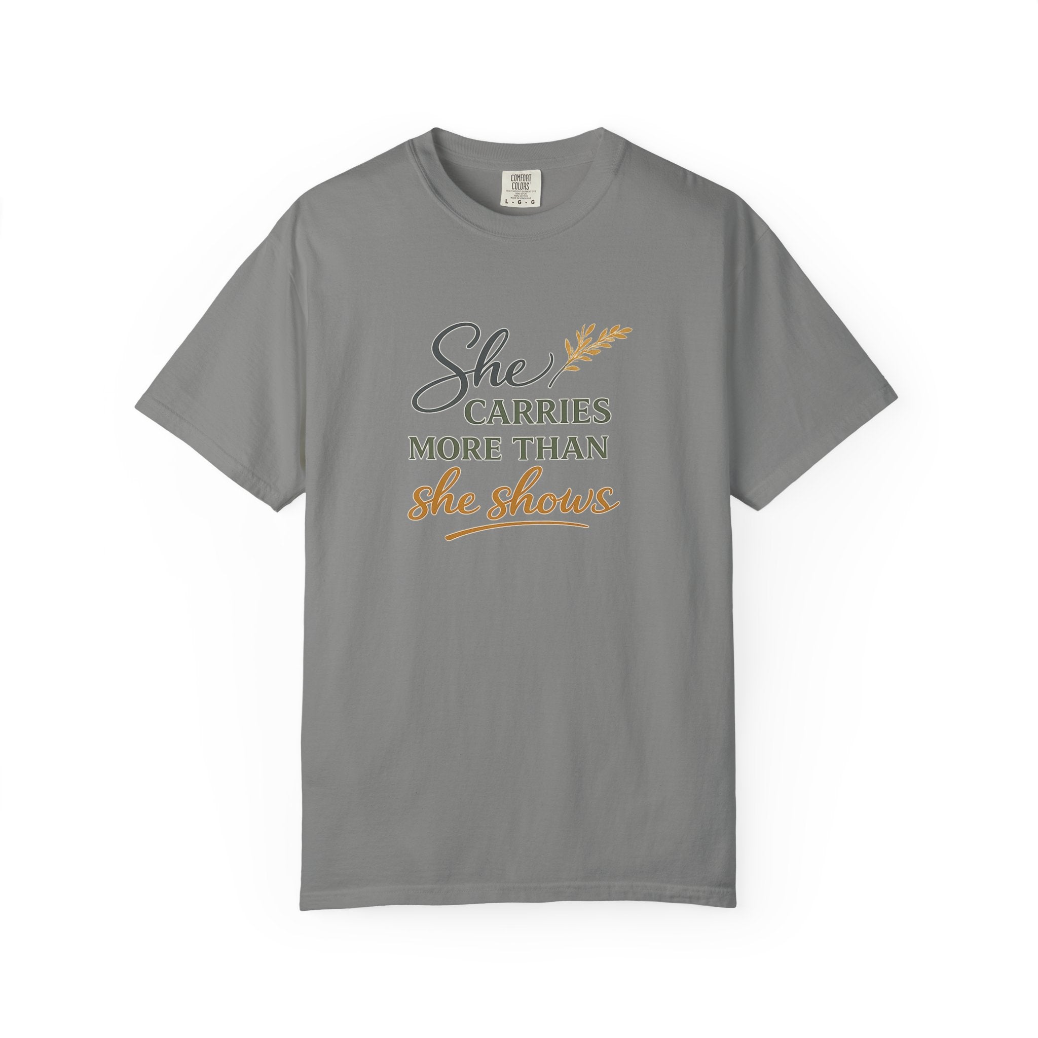 She Carries More Than She Shows — Quiet Strength Shirt for Women | Christian Faith Tee